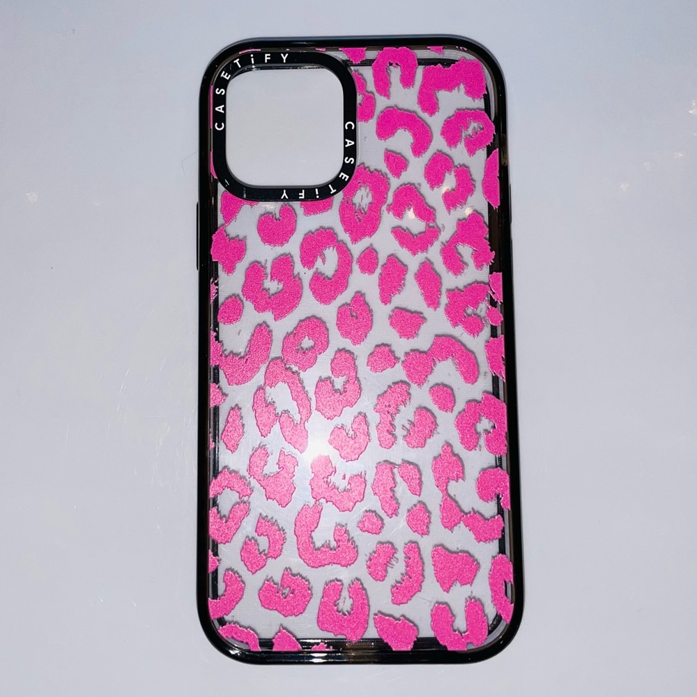 Pink Leopard iPhone 12 Pro Case💗